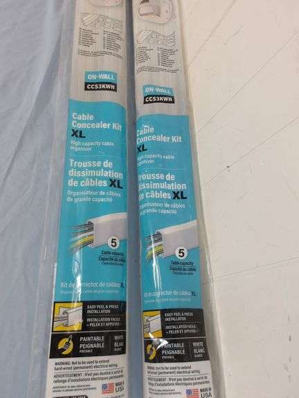NEW XL On-Wall Cable Concealer Kits! (W1)