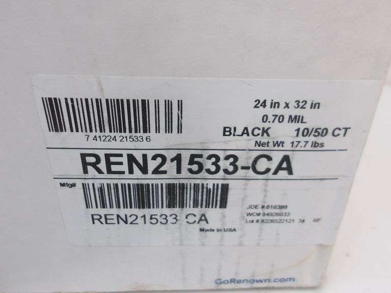 NEW Case of Renown 24x32 .70 Mil Can Liners! 10-50CT Rolls! (4D)