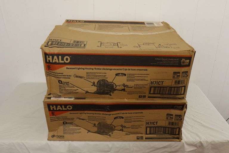 NEW Lot of TWO Cases of Halo 6" Recessed Lighting Housing! (14A)
