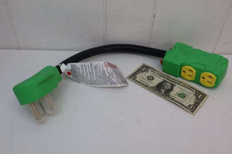 NEW Heavy Duty 30-Amp Adapter Cord! Converts 220v to FOUR 110V Outlets! (2C)