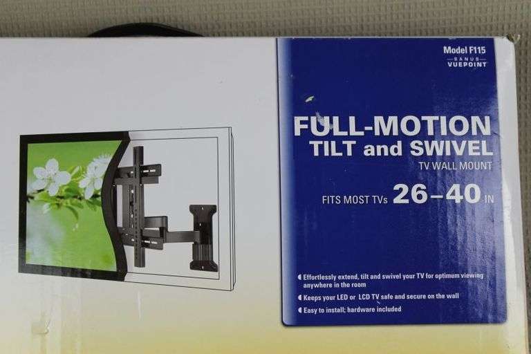 CASH ONLY New Full Motion Tilt and  Swivel TV Wall Mount - Fits Most TV's 26-40 Inch   (L2-2)