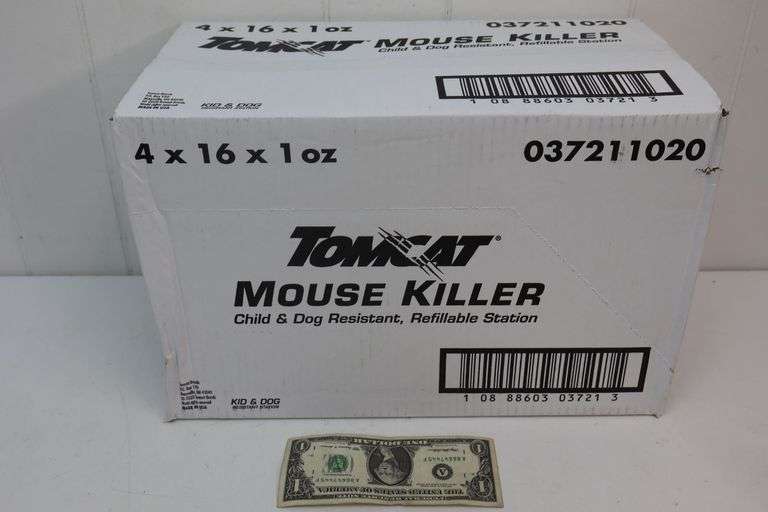 NEW Case of TomCat Mouse Killer! FOUR 16CT Packs w/Bait Stations! (2C)