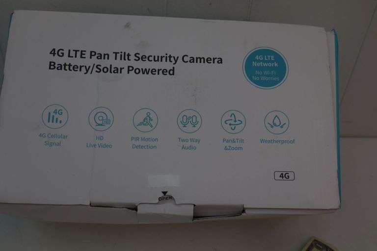 NEW 4G LTE Pan/Tilt Smart Solar Security Camera 2-PACK! Black. (1B)