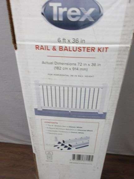 NEW Trex 6ft x 36in Rail & Balluster Kit! (R3)