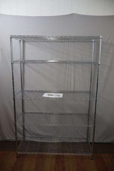 NEW 5-Tier Wire Shelving Unit! 48x18x72 (RD)