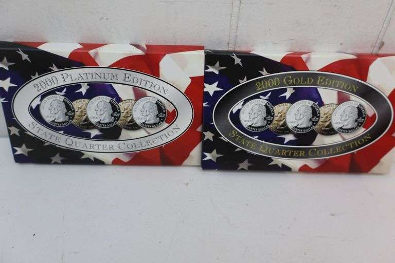 2000 US Mint State Quarter Collections - Platinum AND Gold Editions! (DC)
