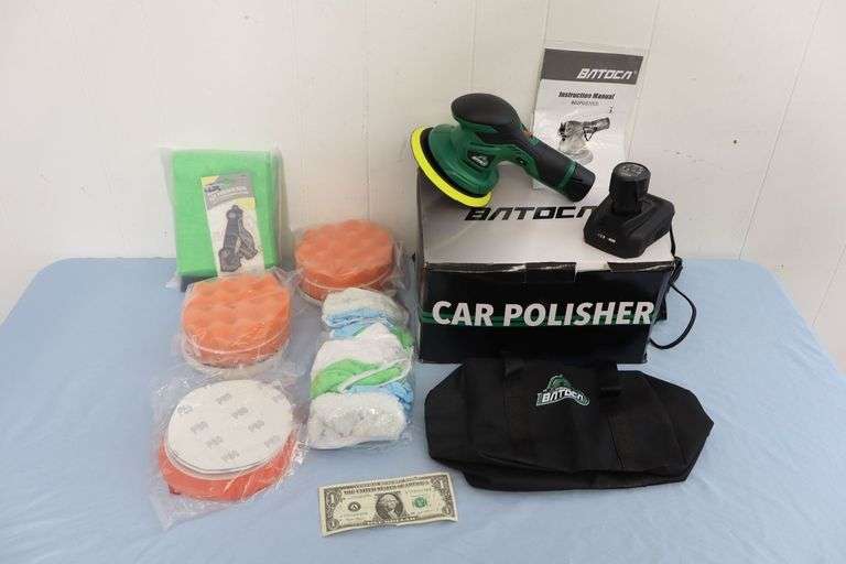 NEW 12V Car Polisher Kit w/Battery Charger & Accessories! (3A)