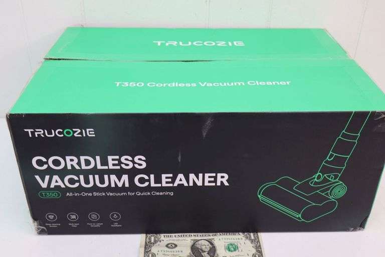 NEW TruCozie Cordless All-in-One Stick Vacuum Cleaner! (6D)