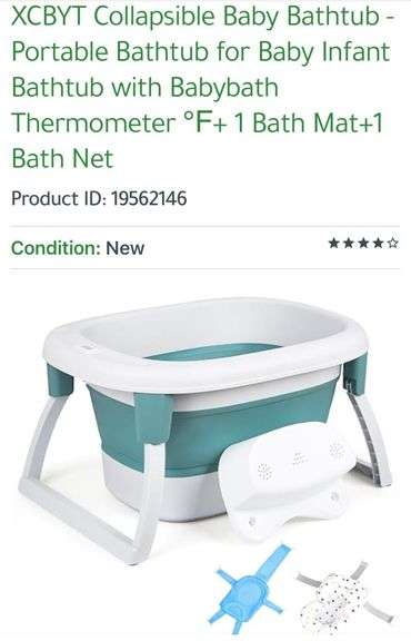 NEW Collapsible Baby Bathtub Set! (W1)