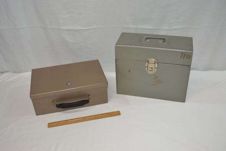 2 METAL BOXES
