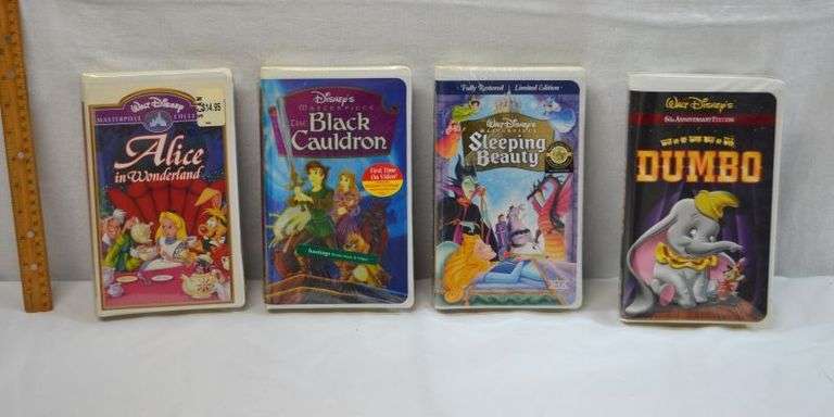 DISNEY VHS MOVIES. ALL NEW IN PACKAGING EXCEPT DUMBO