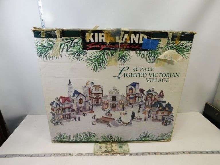 Kirkland Brand - 40 Piece Lighted Victorian Village- In Box