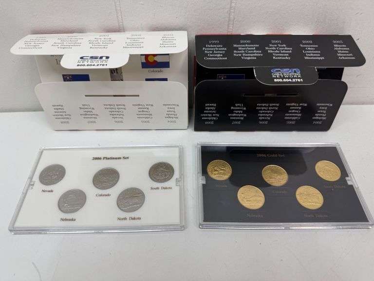2006 US Mint State Quarter Collections - Platinum AND Gold Editions! (DC)