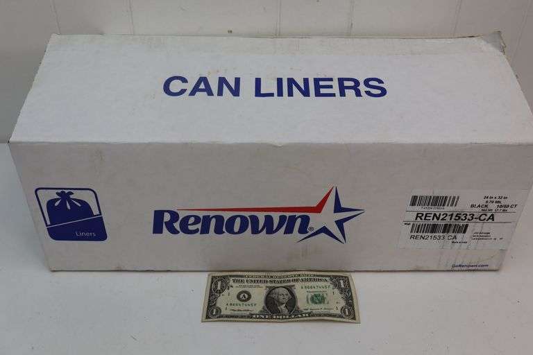 NEW Case of Renown 24x32 .70 Mil Can Liners! 10-50CT Rolls! (4D)
