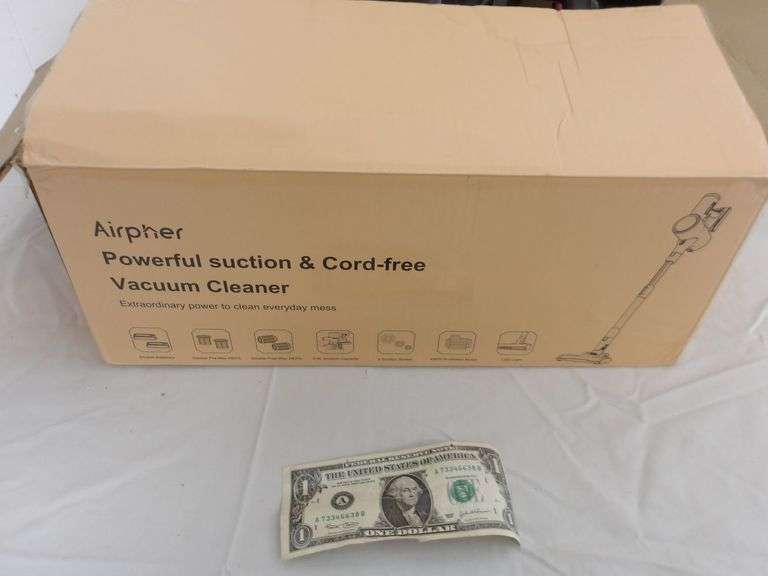 Airpher Cordless Stick Vacuum! Gently used. Works great! (6E)
