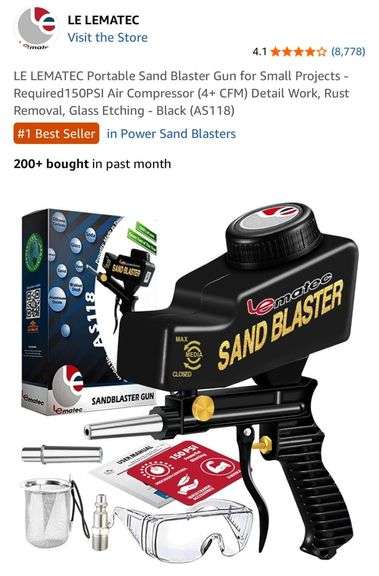NEW LeMatec Sandblaster Gun Kit! (1A)