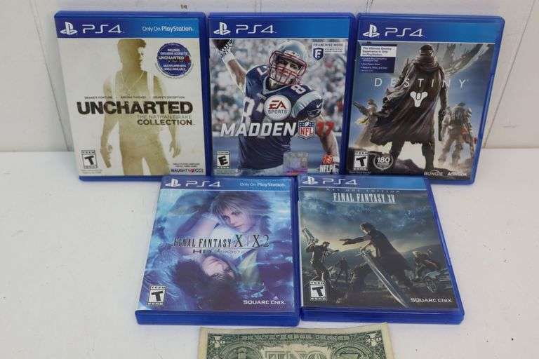 Lot of FIVE Assorted PS4 Games! (1A)
