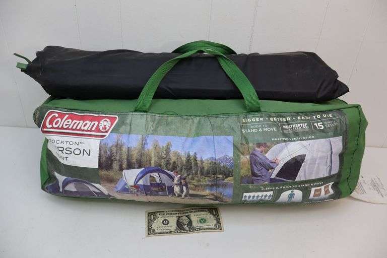 Coleman Stockton 8-Person Tent! (9E)