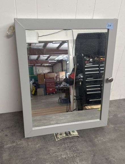 NEW Mirrored Medicine Cabinet! (one small damaged spot, as shown) 20x24 (11B)