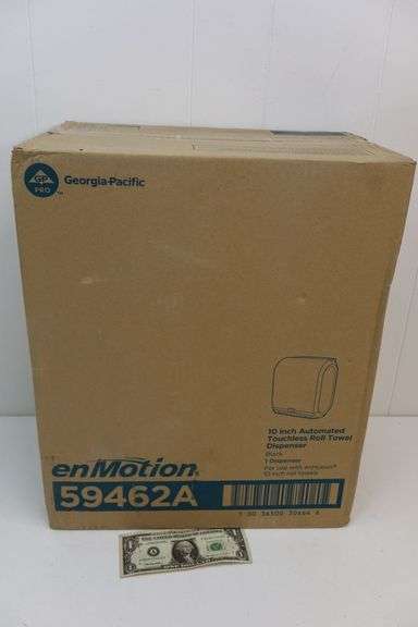 NEW Georgia-Pacific enMotion 10" Automated Touchless Paper Towel Dispenser! Black. (3D)