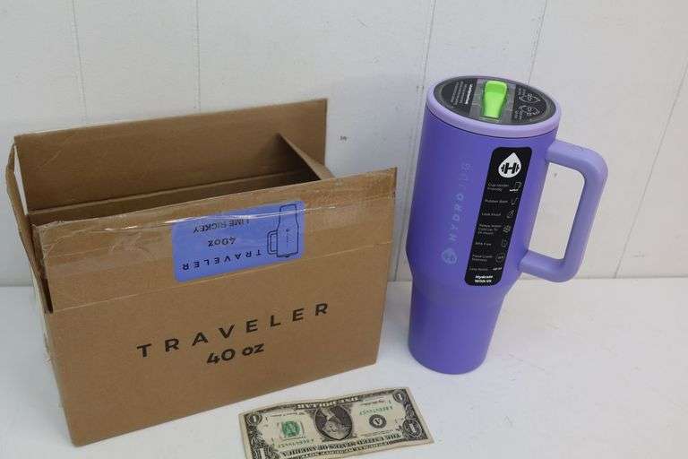 NEW Hydro Jug 40oz Traveler Insulated Tumbler! (2C)