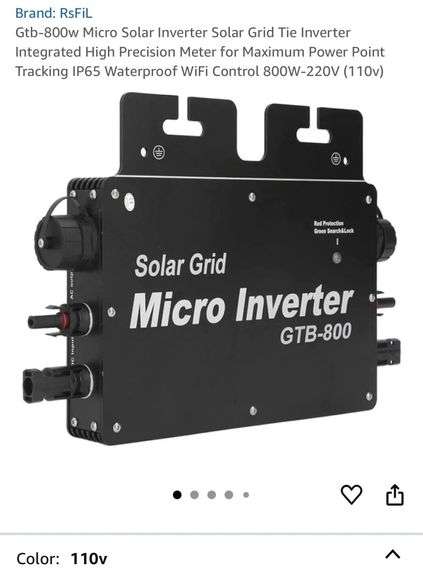 $$ NEW GTB-800 Solar Grid PV Micro Inverter! (3A)