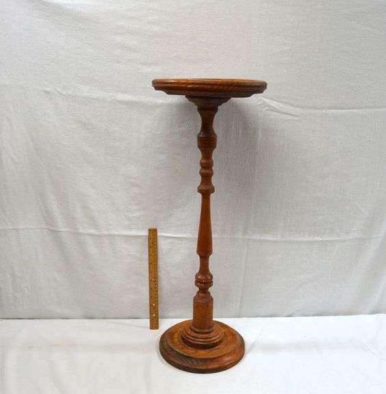 VINTAGE WOODEN PLANT STAND- 29" TALL