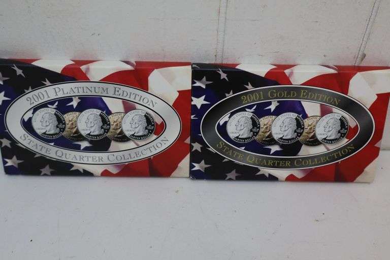 2001 US Mint State Quarter Collections - Platinum AND Gold Editions! (DC)