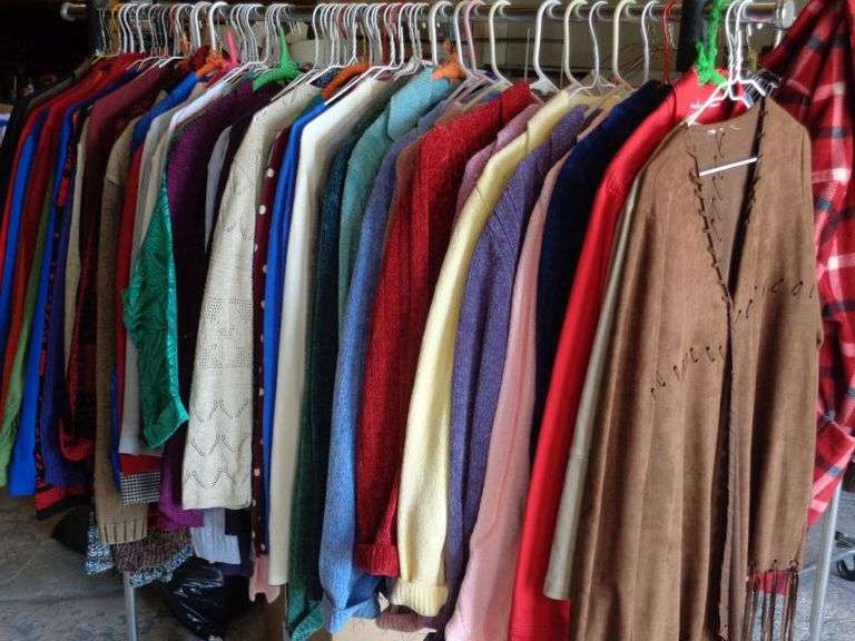 Big lot of Ladies clothes, rack not included.