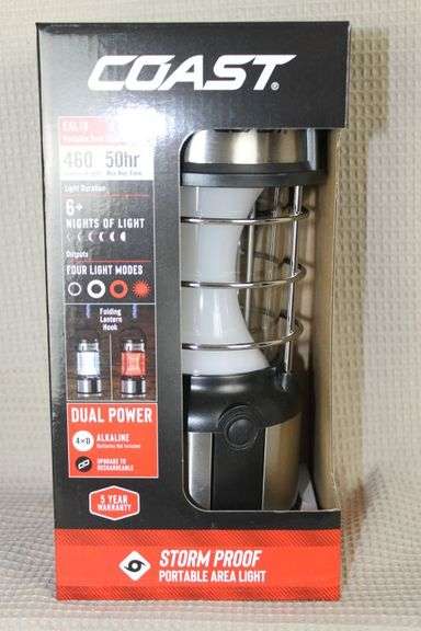 CASH ONLY New Coast 50 hr Storm Proof Portable Light - Four Light Modes  (B1-1)