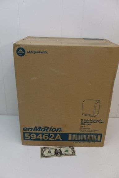 NEW Georgia-Pacific enMotion 10" Automated Touchless Paper Towel Dispenser! Black. (3D)