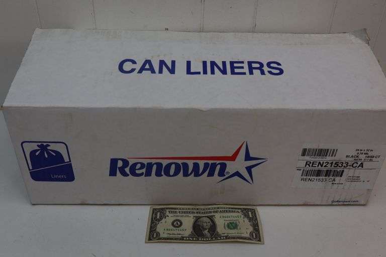 NEW Case of Renown 24x32 .70 Mil Can Liners! 10-50CT Rolls! (4D)