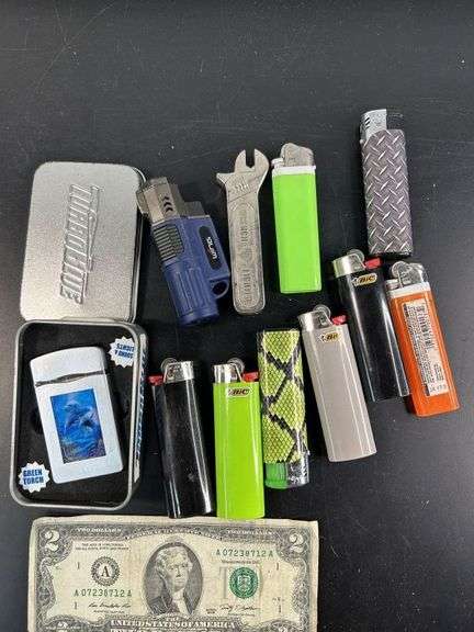 Misc. Lighters-3 are refilable-others have fuel(may not be full!)