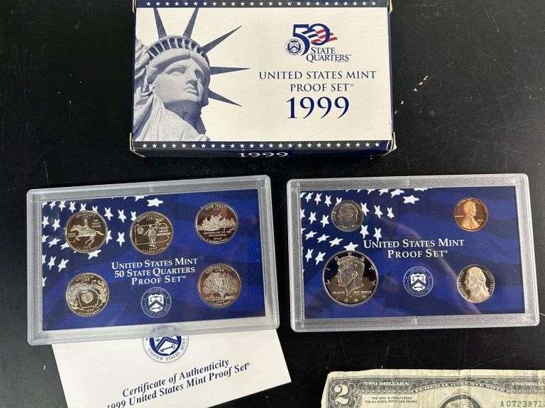 1999 United States Mint Proof Set-50 State Quarters Edition-