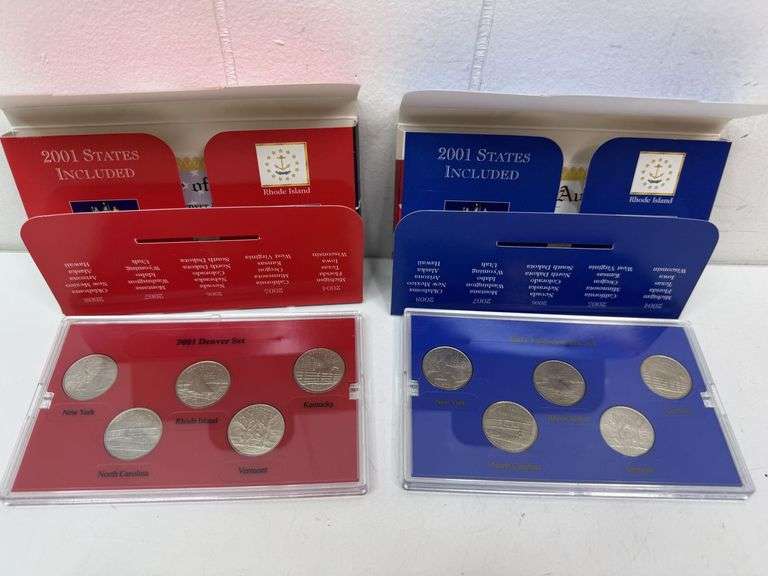 2001 US Mint P&D State Quarter Collections! (DC)
