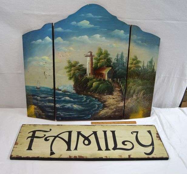 2 LARGE PICTURE DÉCOR/SIGN