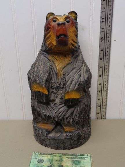 Wooden Carved Bear.