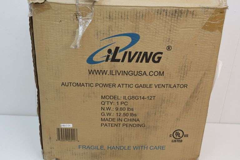 NEW iLiving Automatic Power Attic Gable Ventilator! (4A)