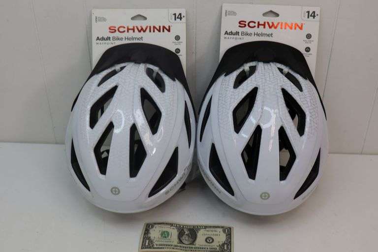 NEW Lot of TWO Schwinn Adult Bike Helmets! (2E)