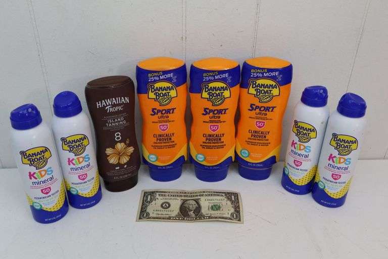NEW Lot of Assorted Sunscreen/Tanning Lotion! (6B)