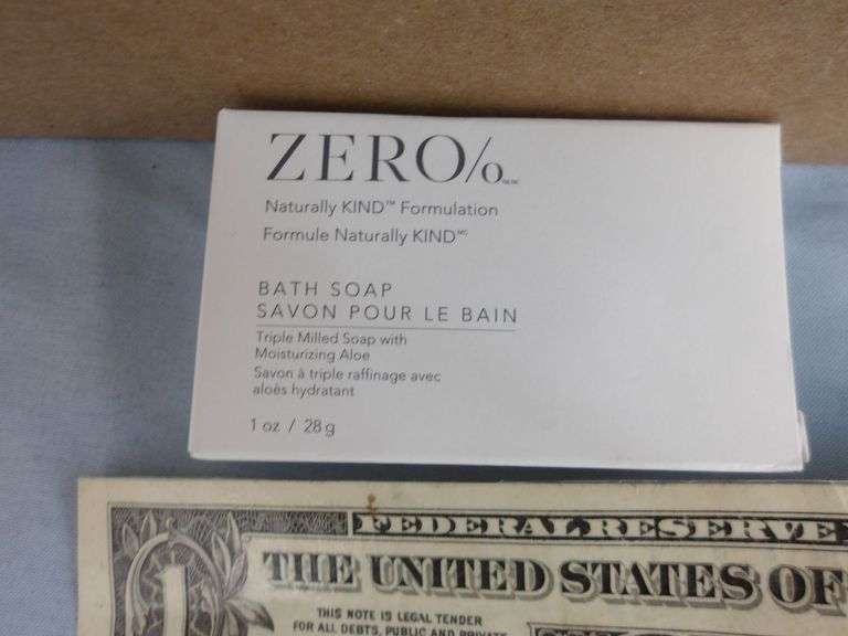 NEW 300-COUNT Case of ZERO 1oz Triple Milled Moisturizing Aloe Bar Soap! (4D)