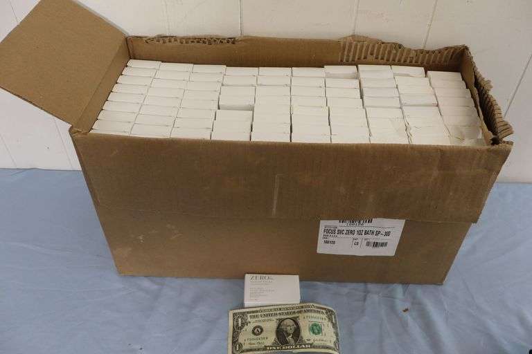 NEW 300-COUNT Case of ZERO 1oz Triple Milled Moisturizing Aloe Bar Soap! (4D)