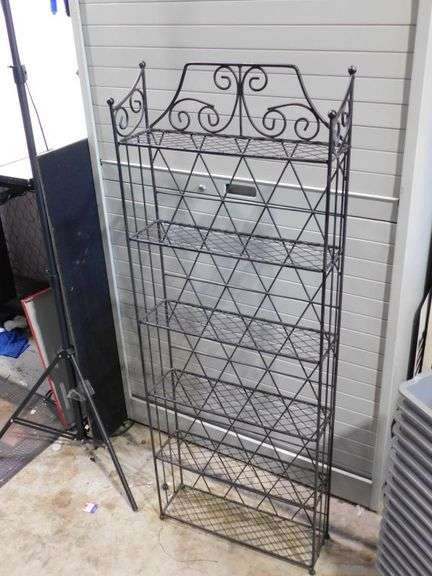Large Metal Book Shelve- Heavy- Great Condition