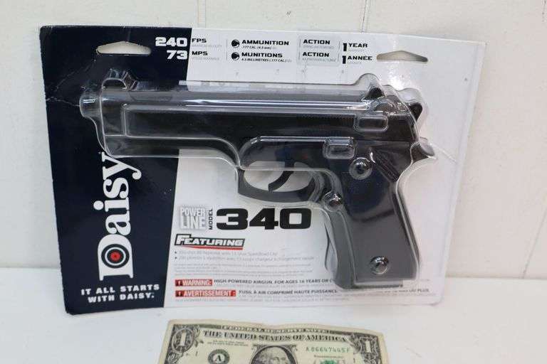 NEW Daisy PowerLine Model 340 High Powered Air Pistol! (11C)