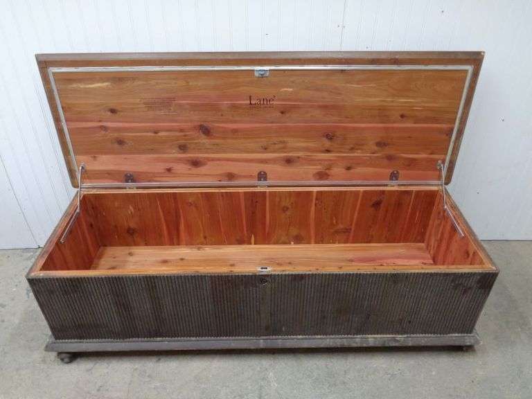 Awesome Lane Cedar Chest, 55" long, 18 1/2" wide, and 15 1/2" tall.