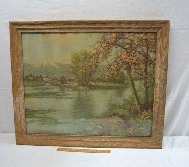 VINTAGE FRAMED OIL PAINTING
