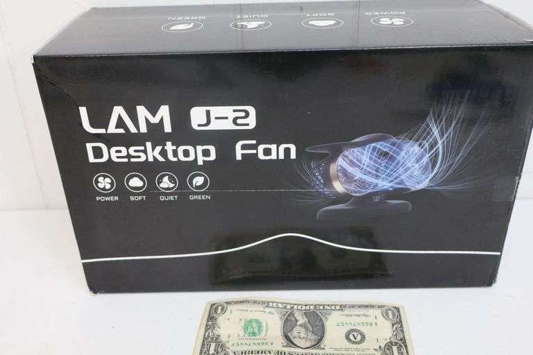 NEW Dual-Head Rechargeable LED Desk "Jet" Fan! (1A)