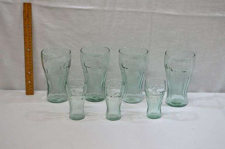 COCA-COLA GLASSES - LARGE & SMALL