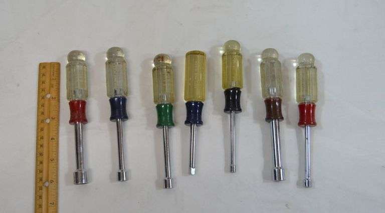 CRAFTSMAN NUT DRIVERS, VARIOUS SIZES