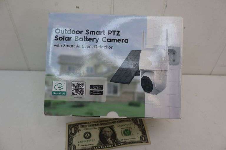 NEW Outdoor Smart PTZ Solar Camera w/Smart AI! (2B)